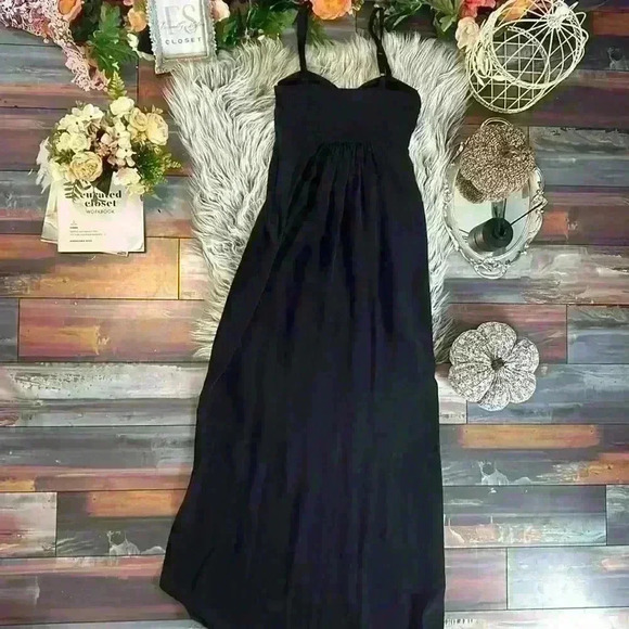 Twelfth Street By Cynthia Vincent Authentic 100% Silk Maxi W/ Slit & Pockets, 0 - Picture 6 of 10